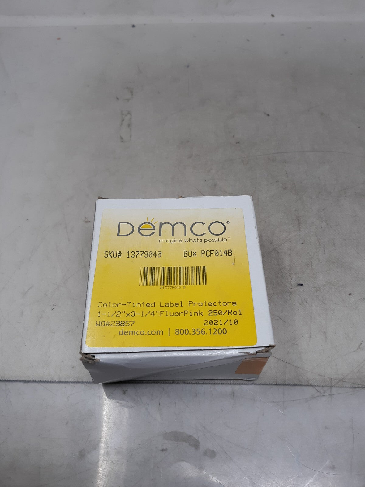 Demco® Color-tinted Glossy Label Protectors - Pink, 250 pcs