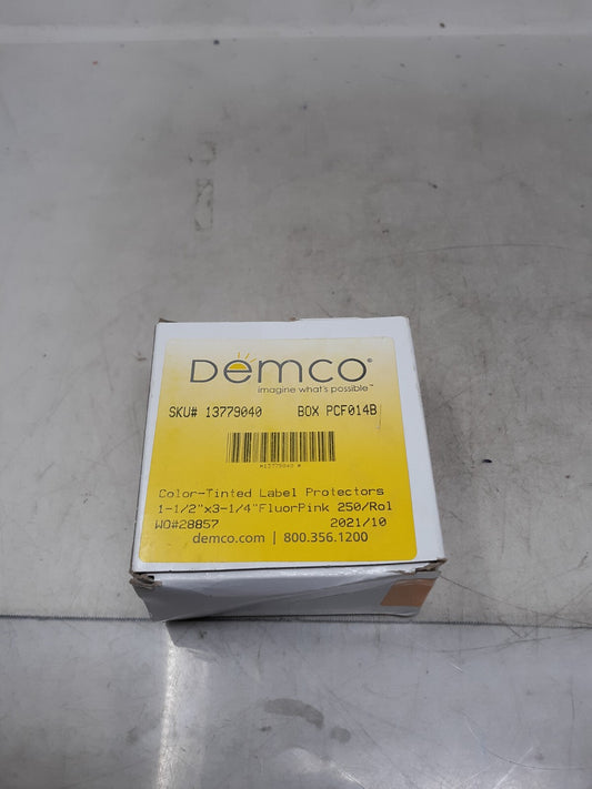 Demco® Color-tinted Glossy Label Protectors - Pink, 250 pcs