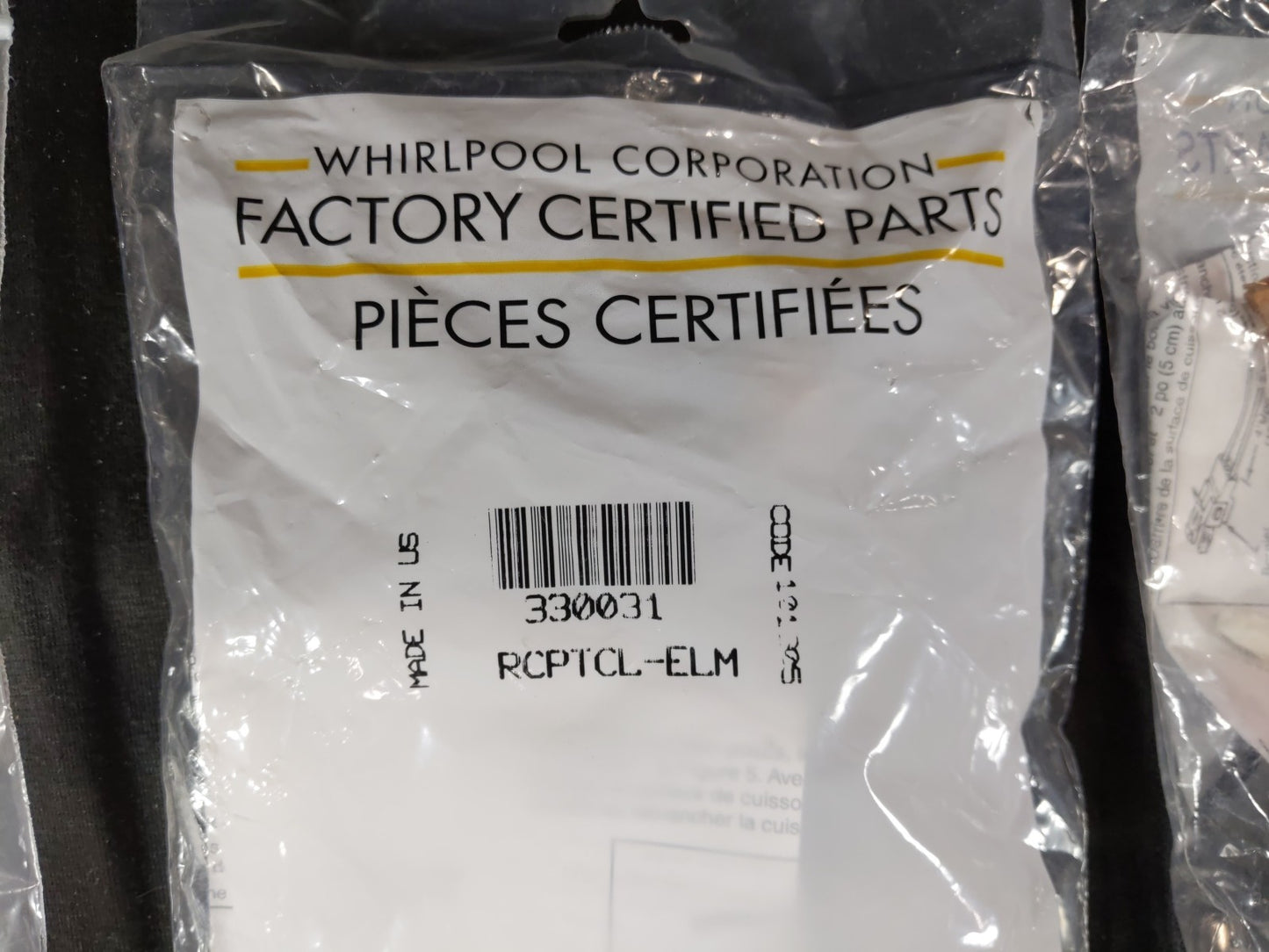 GENUINE OEM WHIRLPOOL Receptacle 330031 RCPTCL-ELM (3 pack)