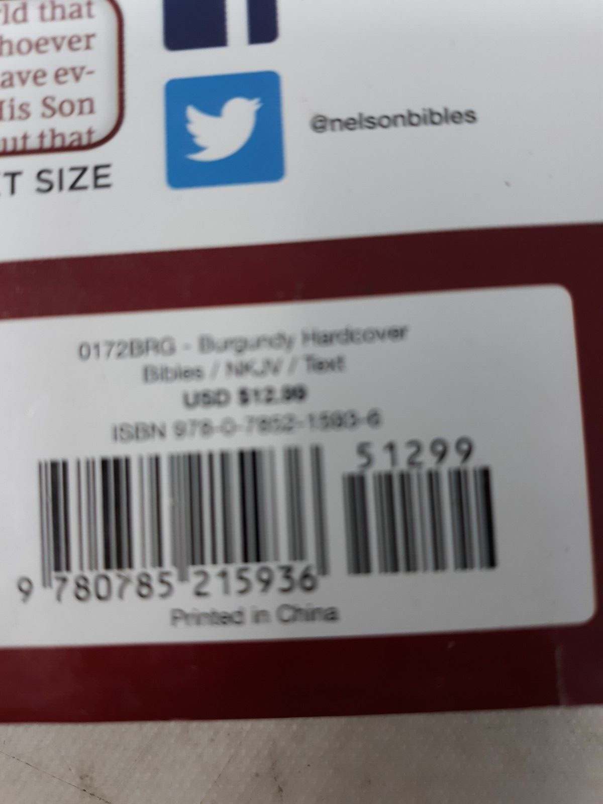 Holy Bible : New King James Version, Burgundy, Pew Edition, Hardcover