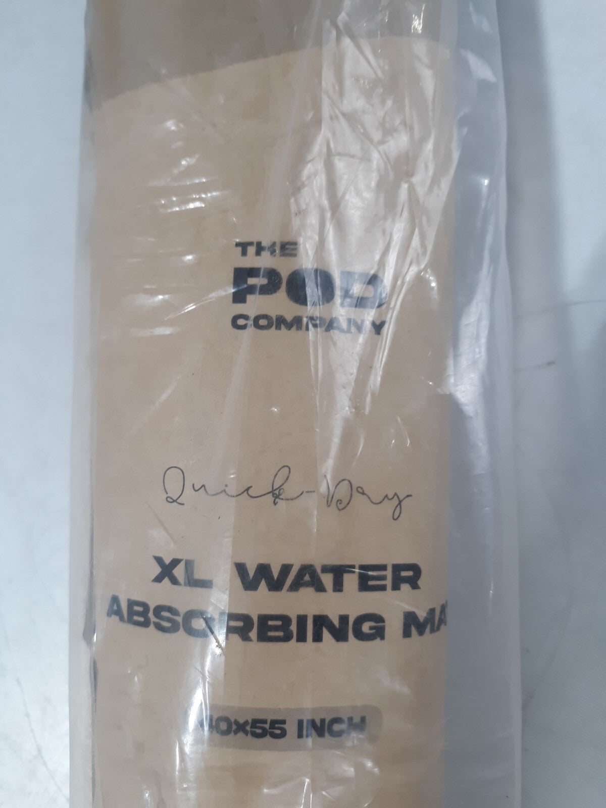 The Pod Company XL Water Absorbing Mat 40 x 55 In Oval Black