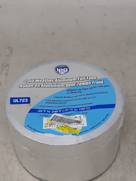 Lot of 2 IPG 3 in. W X 50 yd L Silver Foil Tape