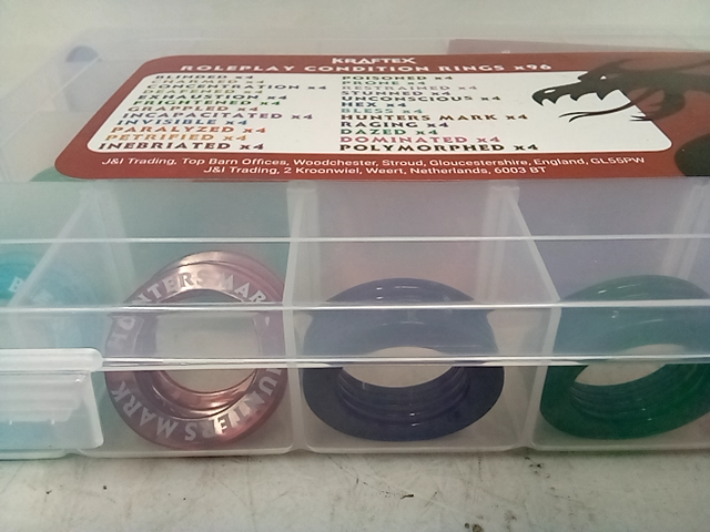 Kraftex D&D Roleplay Condition Rings, QTY 96
