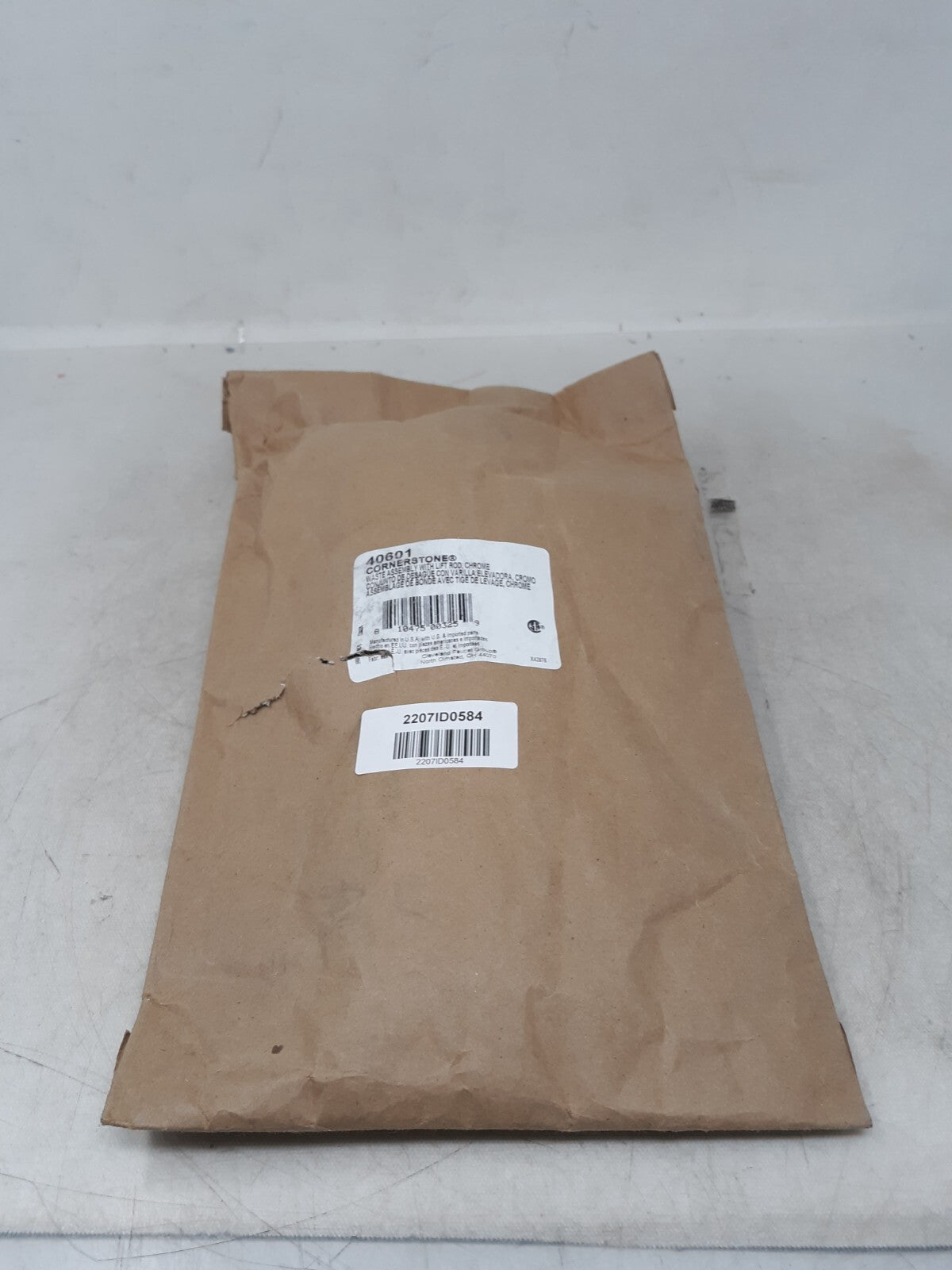 Cleveland Faucet Group Waste Assembly with Lift Rod Chrome 40601 Cornerstone