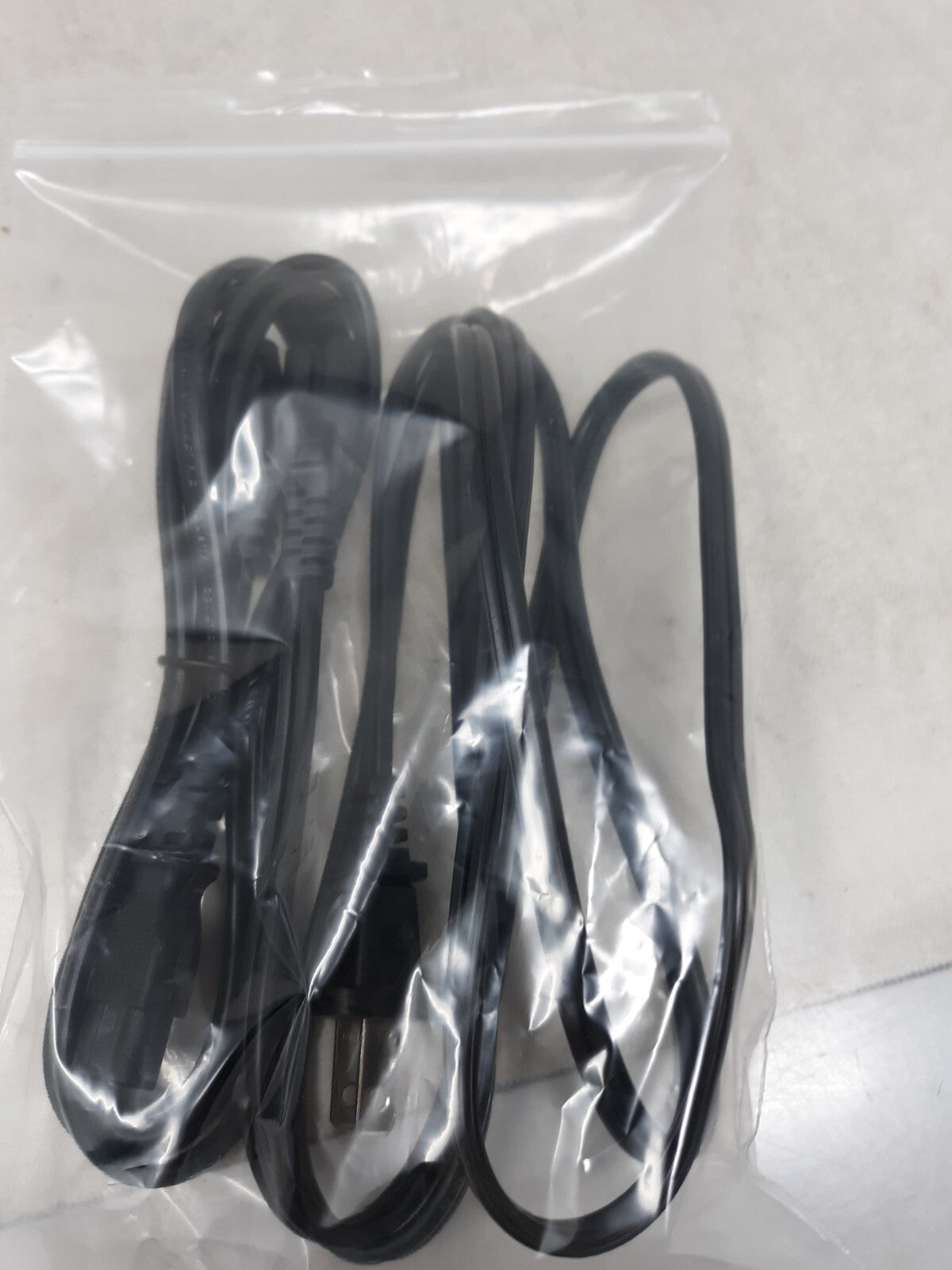 2 Pcs 6FT US 2 Prong Port AC Power Cord Cable Figure 8 Male Plug Slim 18/2 Gauge
