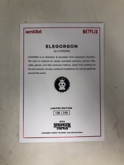 Iam8bit Netflix Elegorgon by Chogrin Stranger Things Limited Edition