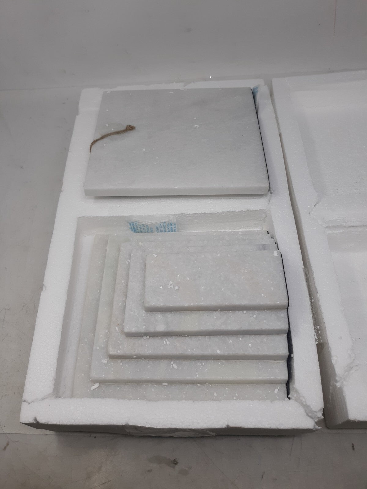 Cyan Design 11653 White Marble Bookends Set | Sculptural Layered Modern Decor