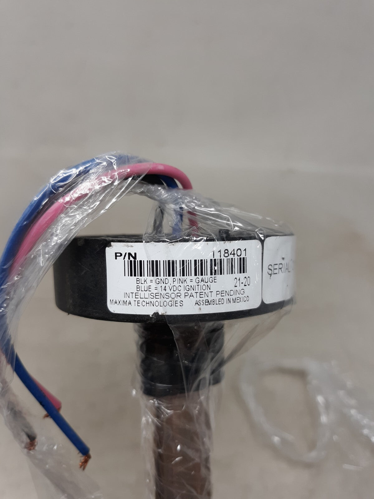 Maxima Intellisensor 118847 SDR Fuel Intellisensor VOUT Packard Conn 30.5" TK