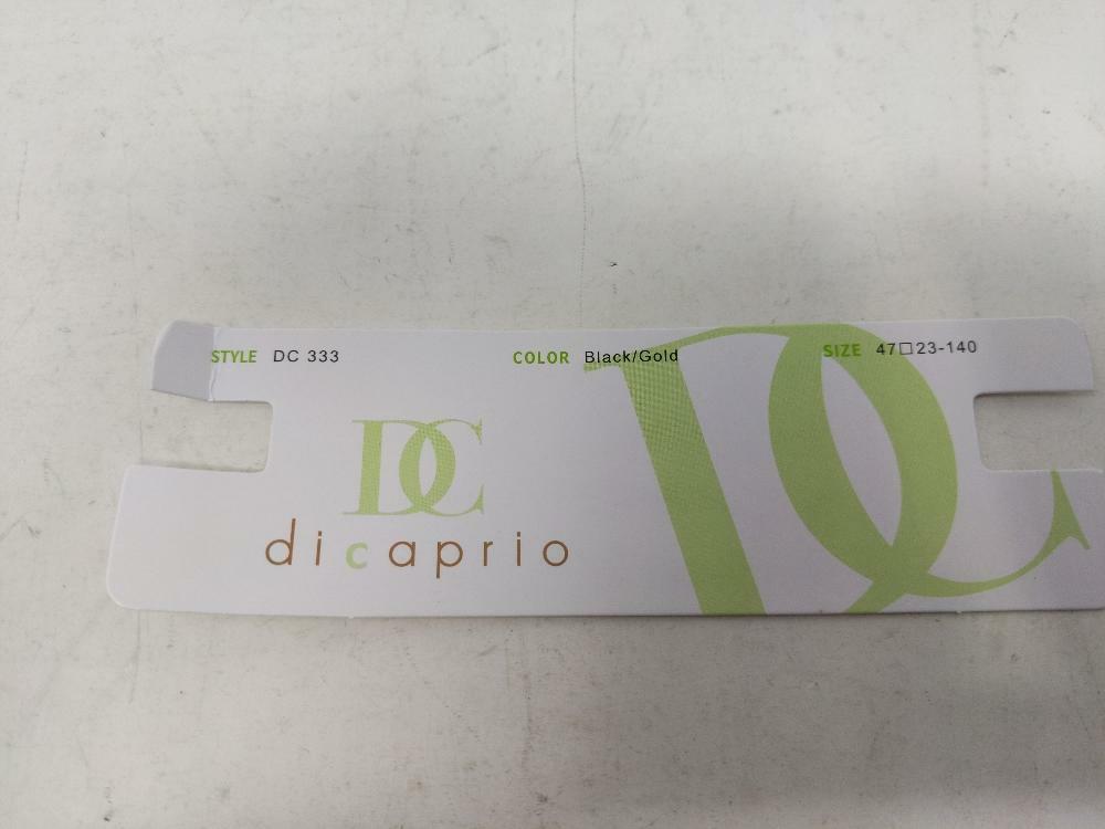 DiCaprio DC 333 Unisex Clear Lens Glasses Frames Black/Gold  47-23-140