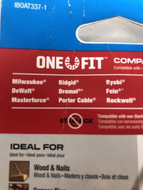 One Fit Imperial Blades IBOAT337-1 Wood&Nails Storm Titanium