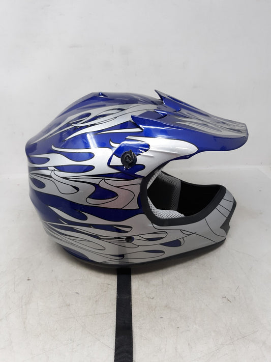 Youth Motocross Helmet HY-601 SET DOT ATV UTV MX - LARGE 53-54cm Blue