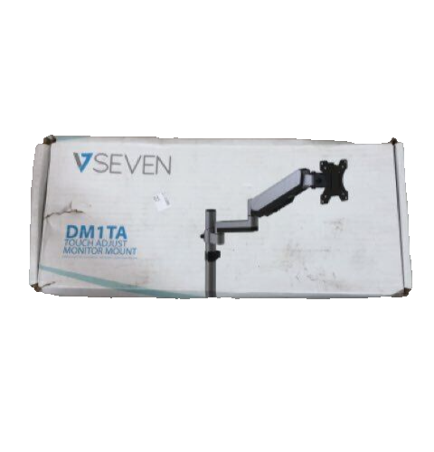 V7 Seven DM1TA-1N-1E Touch Adjust Monitor Mount Quick Release VESA Plate Black