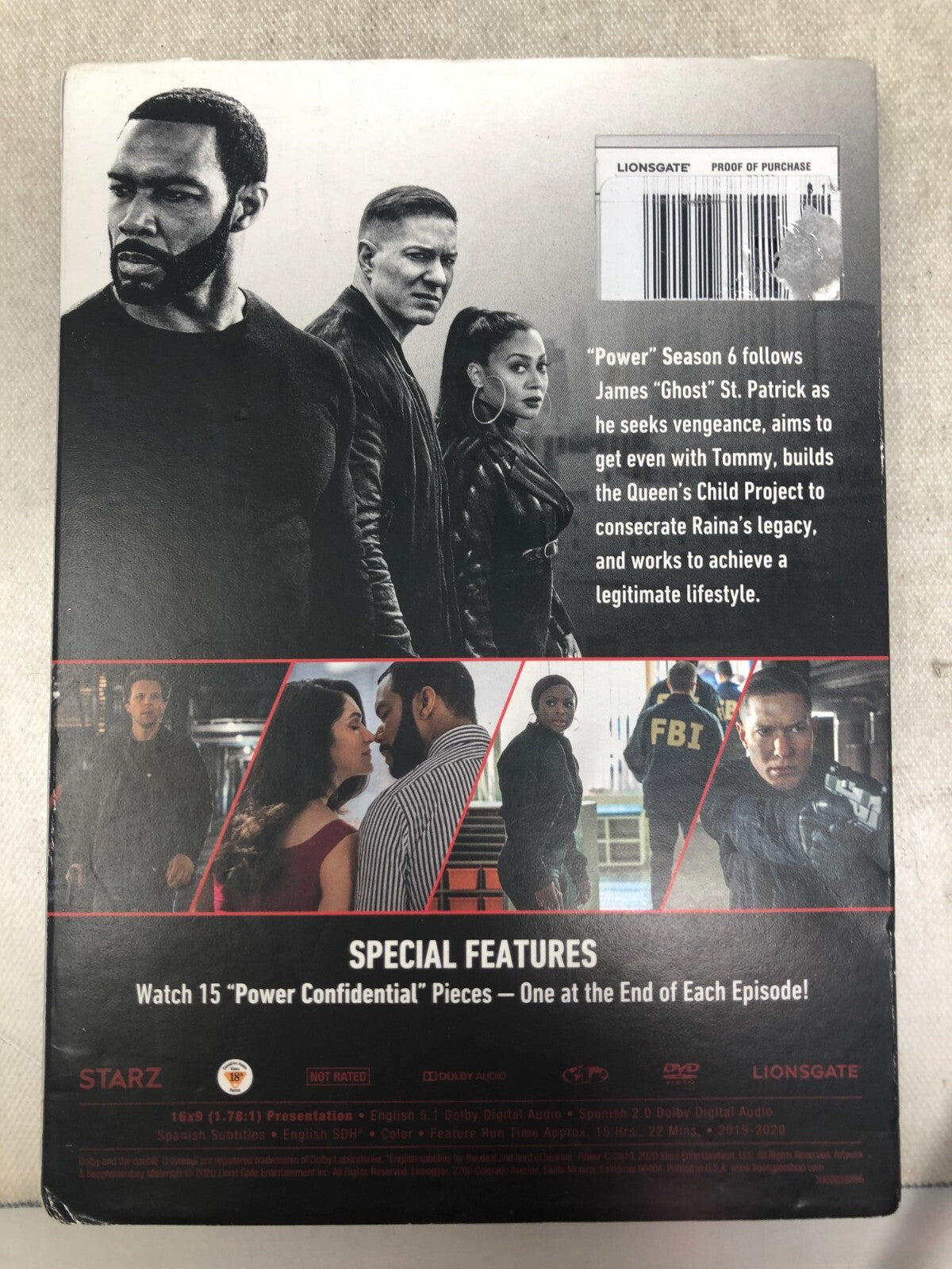 Power: The Complete Sixth Season (DVD, 2019)