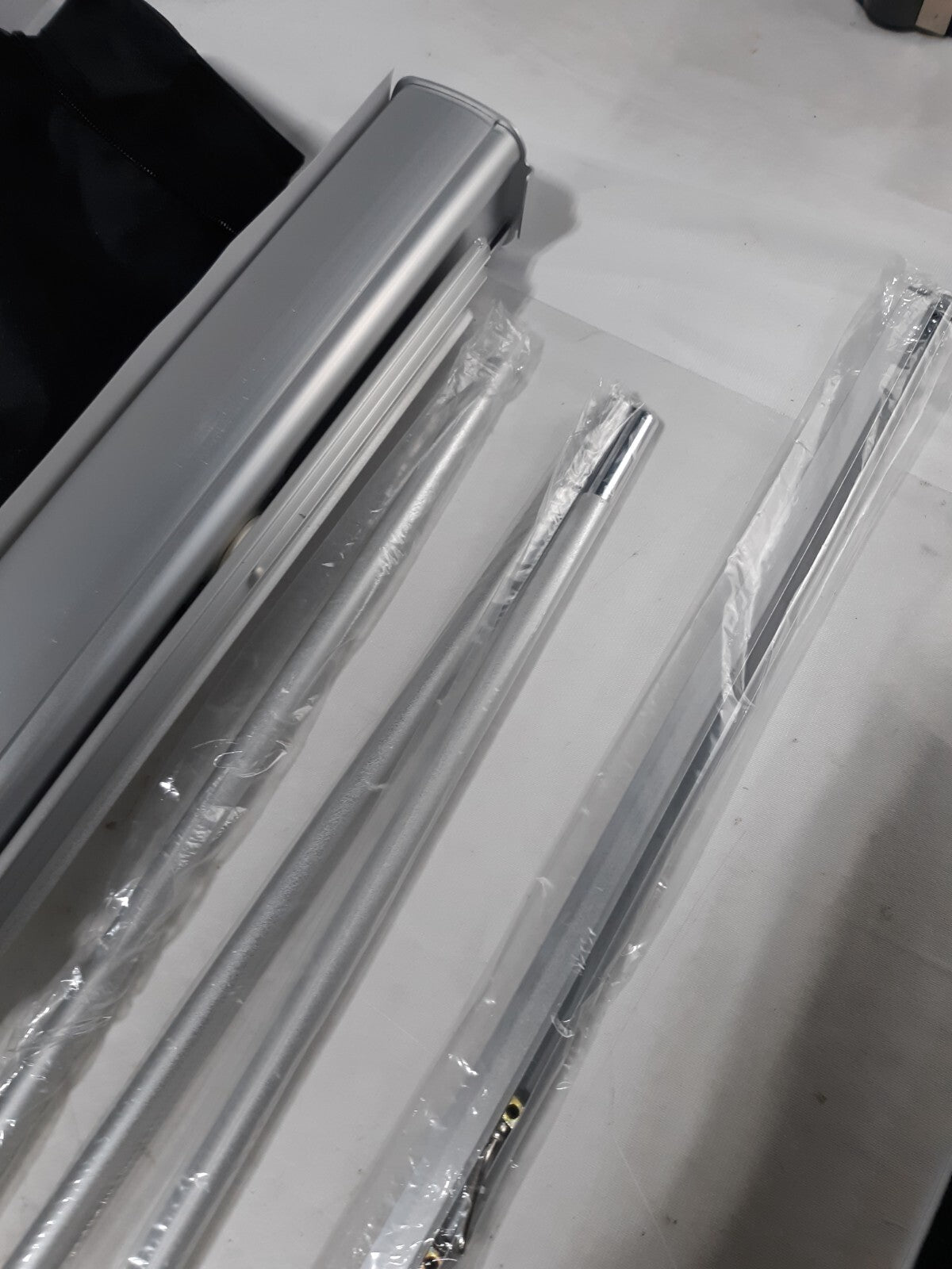 Aluminum 33"×81" Retractable Roll Up Banner Stand Set