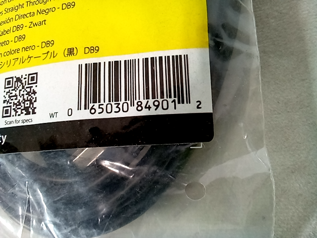Startech DB9 RS232 #MXT1003MBK 10'ft Black Straight Through Serial Cable M/F