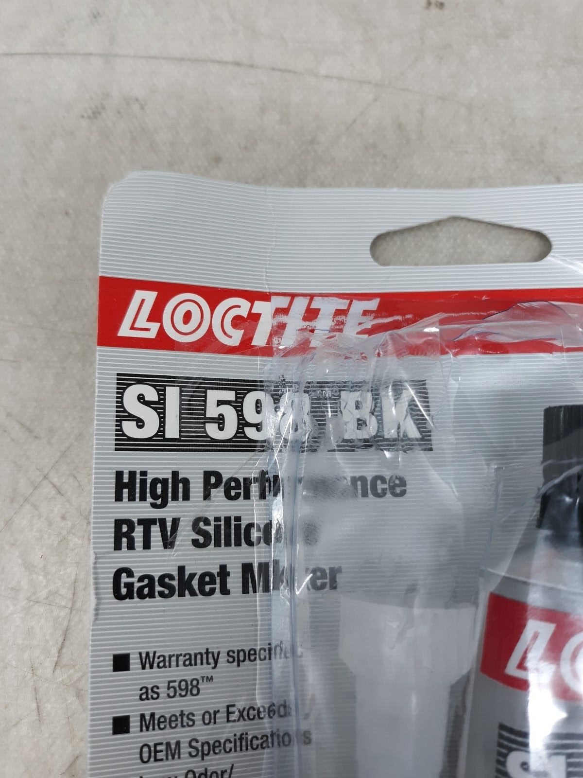 Loctite 598 High Performance Rtv Silicone Gasket Maker, 70 Ml Tube, Black