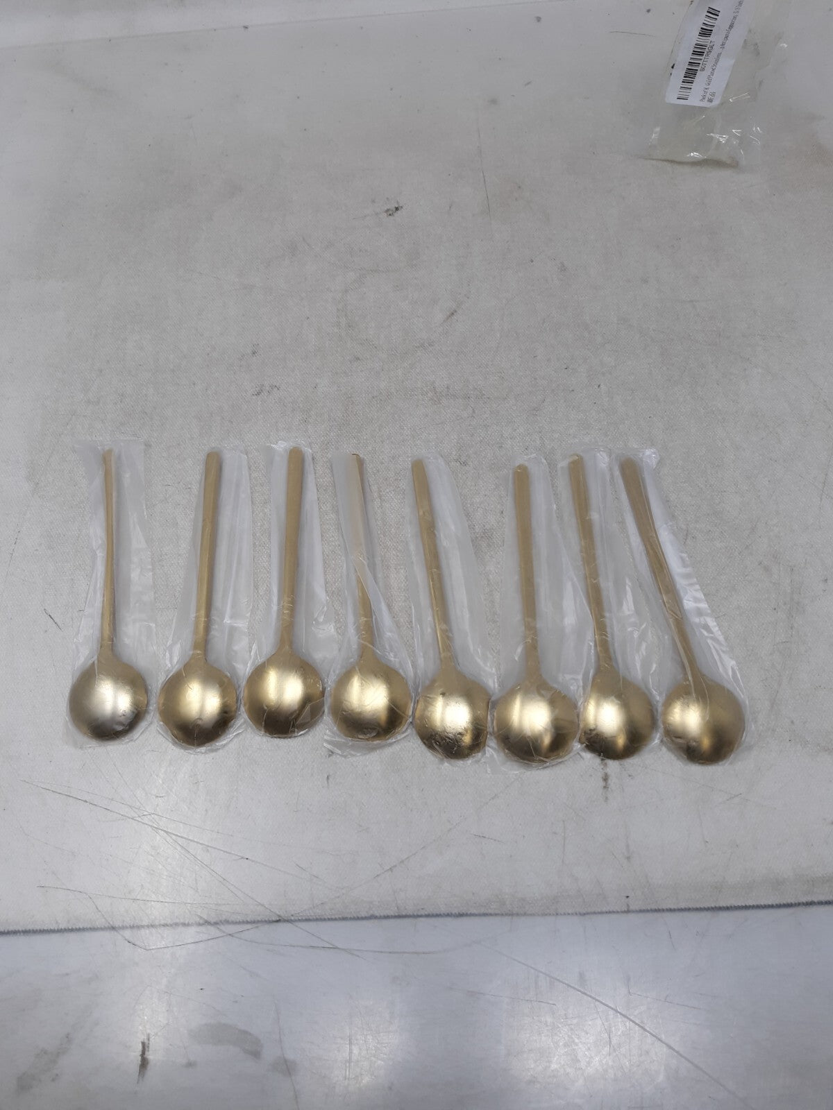 Set of 8 Gold Plated Demi Spoon 5.3" - Stirring Coffee Espresso Demitasse