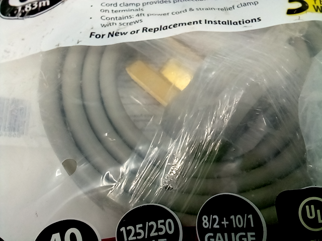 Certified Appliance Accessories 90-1054 3-wire Open-end-connector 40-amp Range C