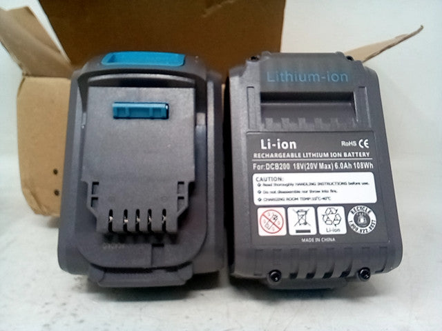 POWER TOOL BATTERY, 20V 6.0aH