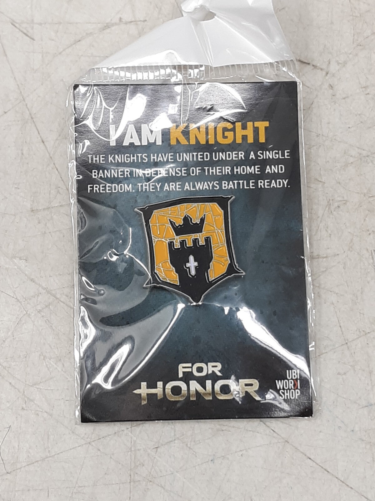 For Honor "I Am Knight" PS4 Xbox One PC Ubisoft Promo Pin