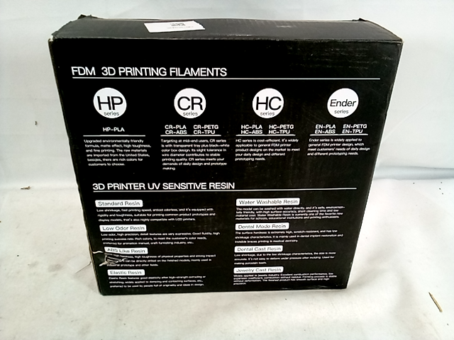 Creality cr series 3d printing filaments