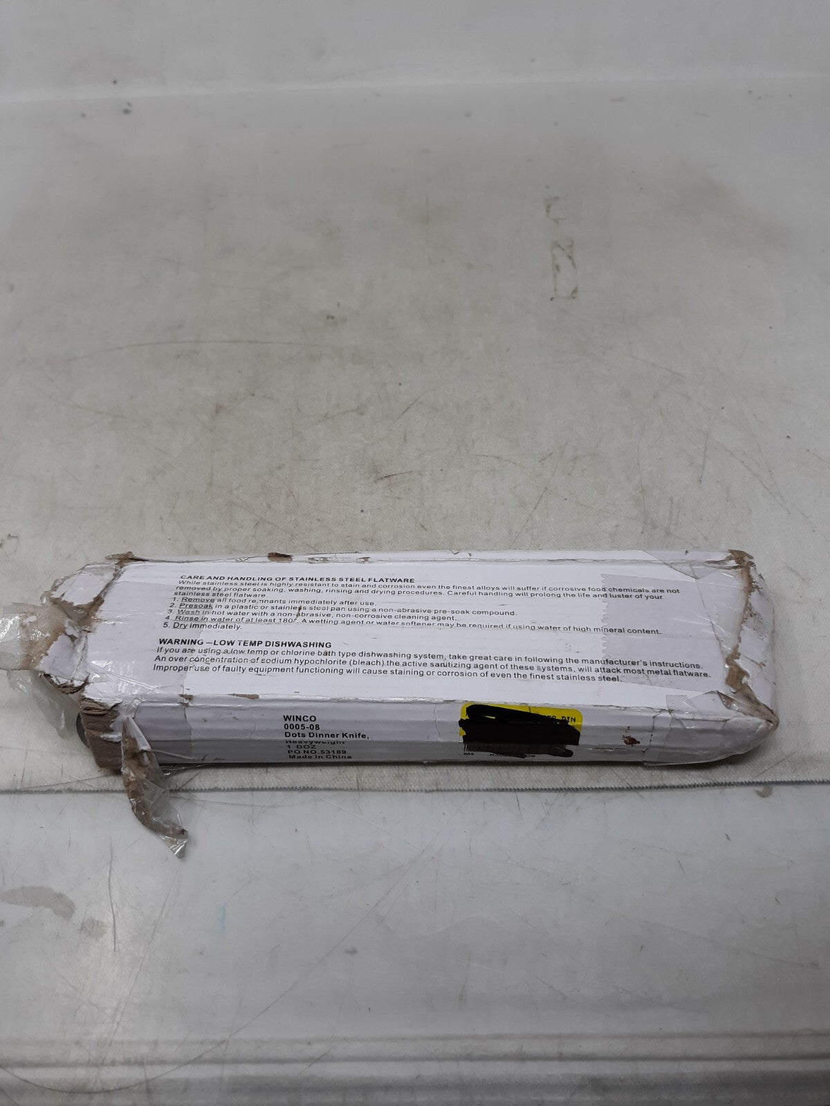 Lot of 11 Winco Dots Heavyweight Dinner Knife 18/0 Stainless Steel 0005-08