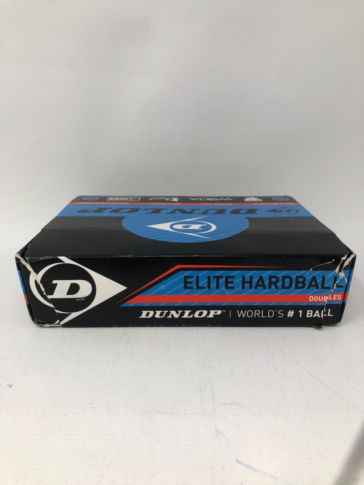Dunlop Squash Doubles Elite Hardball ~ 12-Pack of Official Squash Balls, Blue