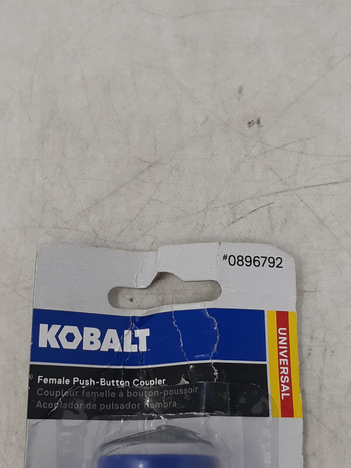 Kobalt SGY-AIR240 Push-Button Female Coupler 1/4-Inch NPT