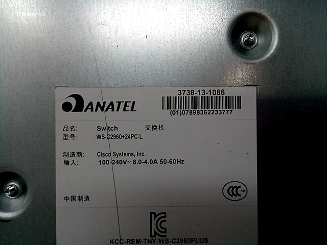Anatel Switch - WS-C296024PCL - 2690 Switch