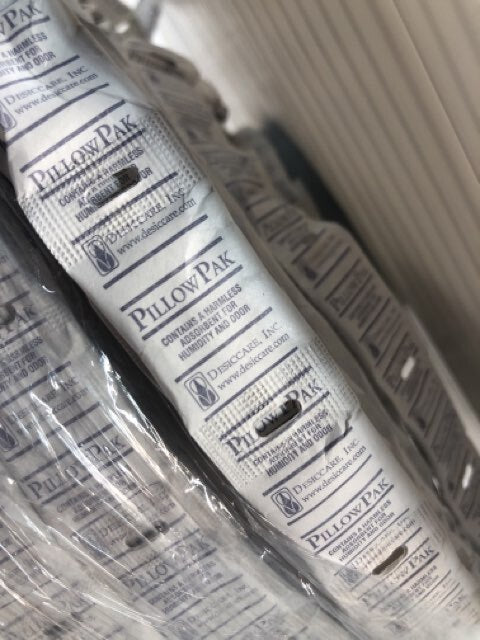 Desiccare 1 Clay Tyvek Strip 16AD10A19-P  Reel 7,000 Moisture Absorbing Packets