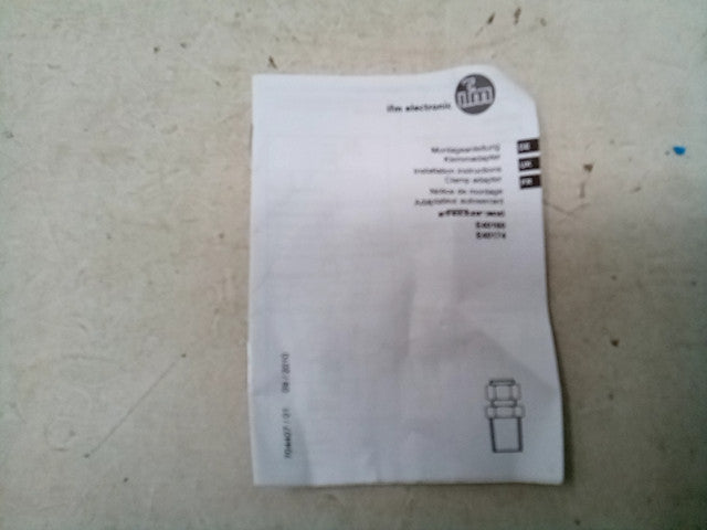 IFM Electronic gmbh E40174 Clamp Adapter