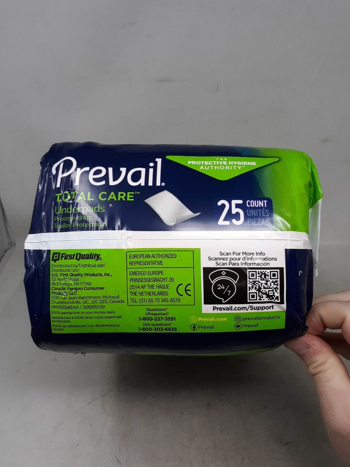 Prevail Total Care Underpads Heavy Absorbency UP-100/1 - 25 Ct