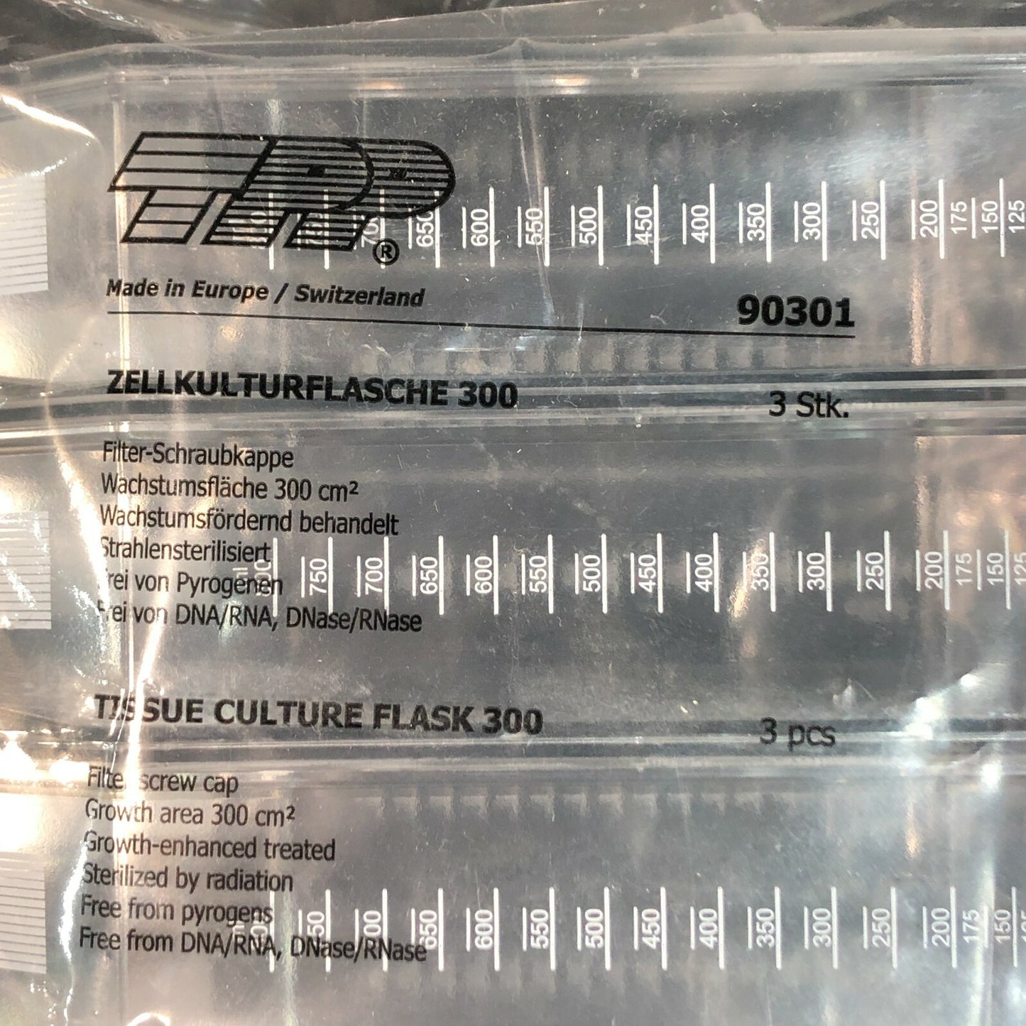 TPP 90301 Tissue Culture Flask 300- 3ct