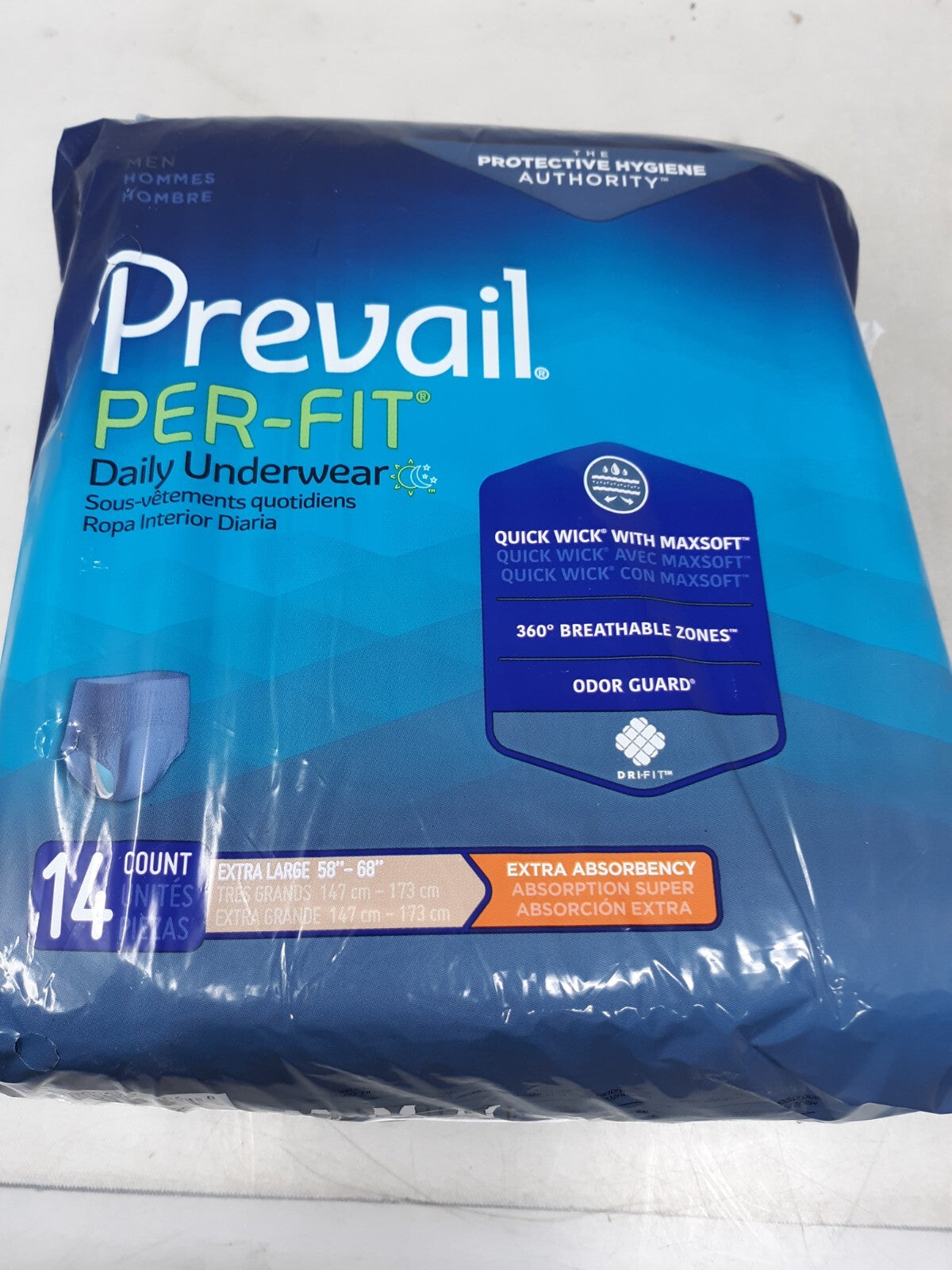 Prevail Disposable Underwear Male X-Large 14 Ct (PFM-514)