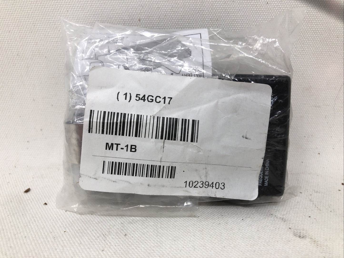 lINEAR MT-1B MEGACODE VISOR TRANSMITTER NEW WITH INSTRUCTIONS GATE  OPENER