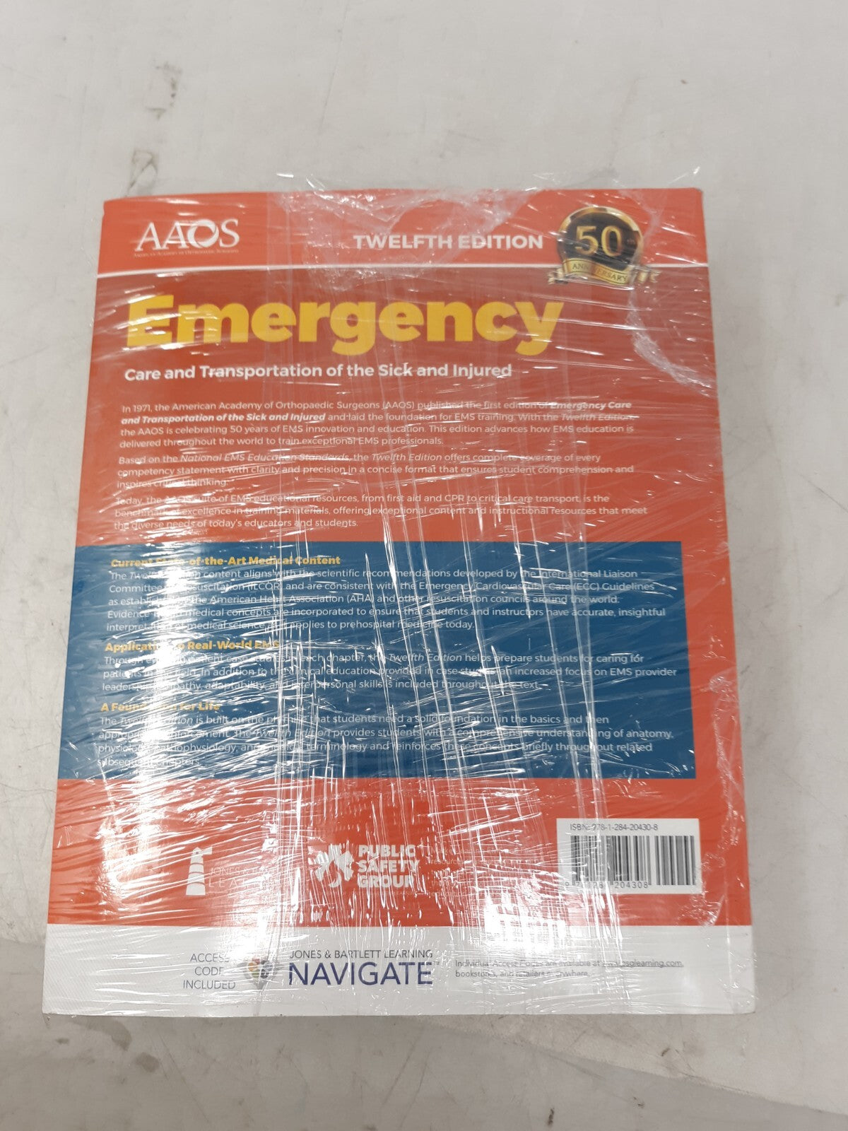 AAOS Emergency Care and Transportation 12th Ed w/ Navigate Advantage Access