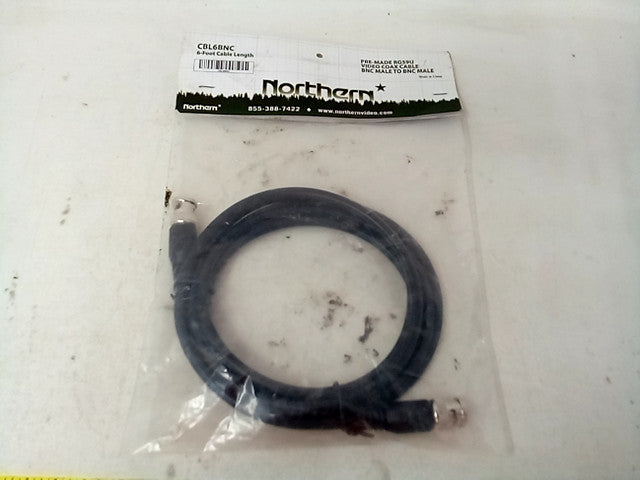 Northern 6 Foot Cable BNC Male to BNC Male