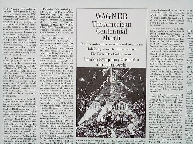 Wagner The American Centennial March Album Vinyl LP