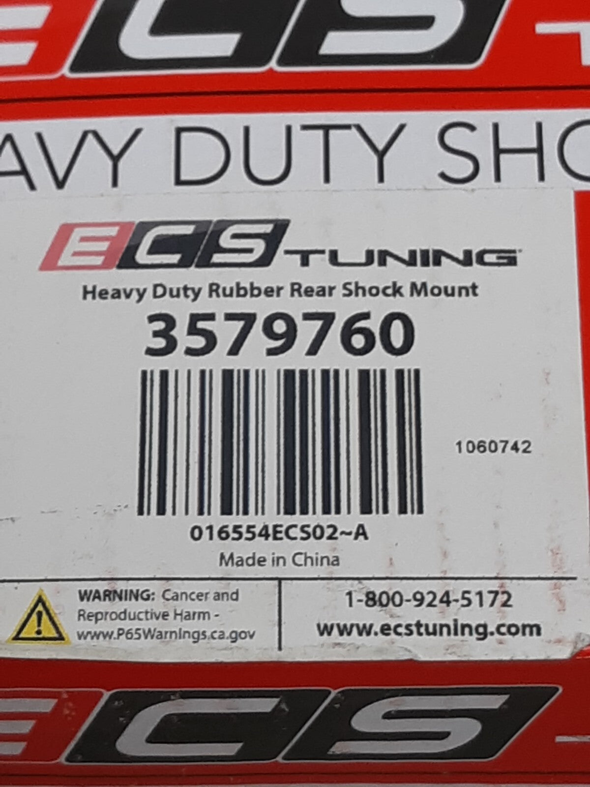 Ecs Tuning Heavy Duty Rubber Rear Shock Mount 3579759