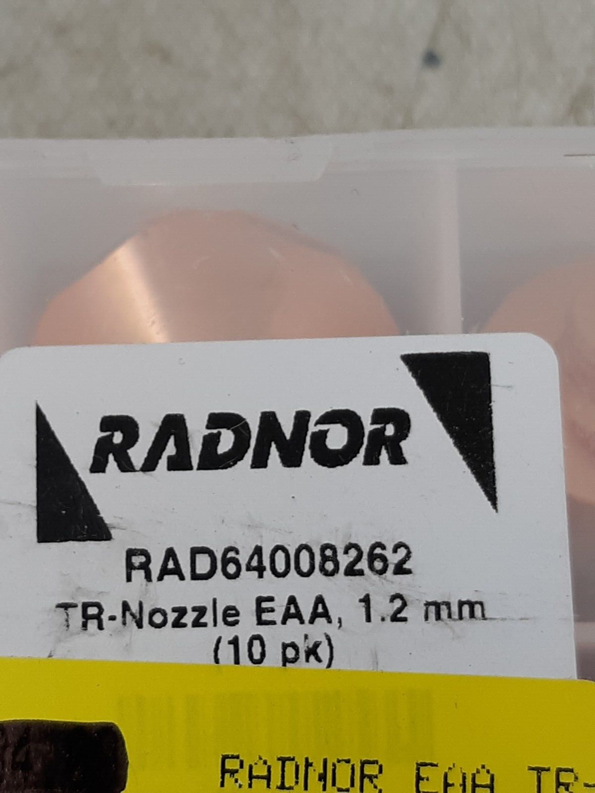 Lot of 12 RADNOR 2 mm Copper TR - Nozzle EGL For Trumpf CO2 Laser Torch