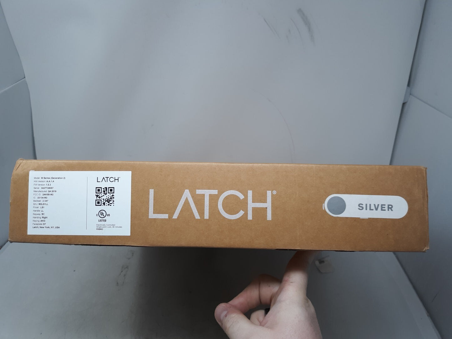 Latch M Series Gen 2 Smart Mortise Lock M2LS1LL Silver Right Handed