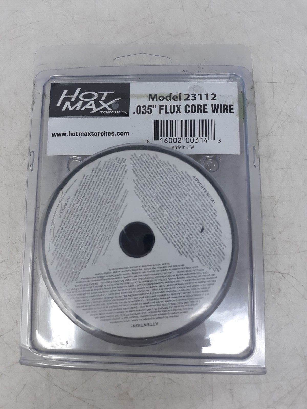 Hot Max 23112 .035" Flux Core Welding Wire 2LB Spool No Gas Needed