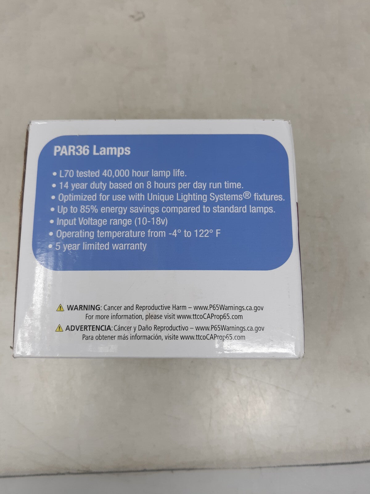 Unique Lighting Flex Gold Vivid LED10W-AP6F-RGB27, Par36, Warm White