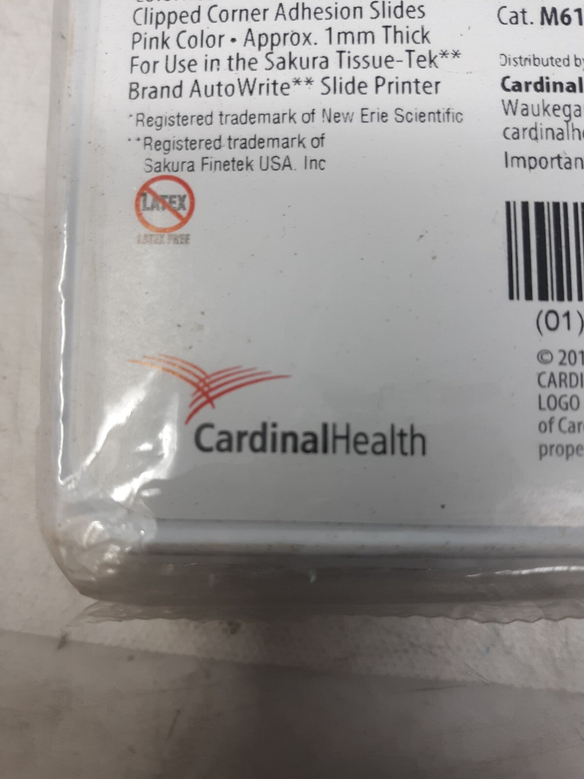 Cardinal Health M6151-13 Ink-Jet Plus Microscope Slides Frosted 1x3 in 72/Box