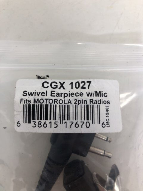 Two Way Radio Swivel Ear Bud & Mic for Motorola