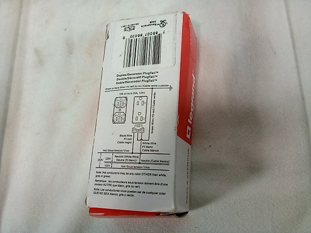Legrand pass and Seymour plugtall duplex receptacle, 20a, 125v - PT5362-ABK