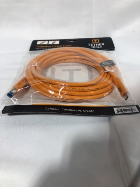 Tether Tools TetherPro USB-C - 3.0 Male B 15ft CUC3415-ORG