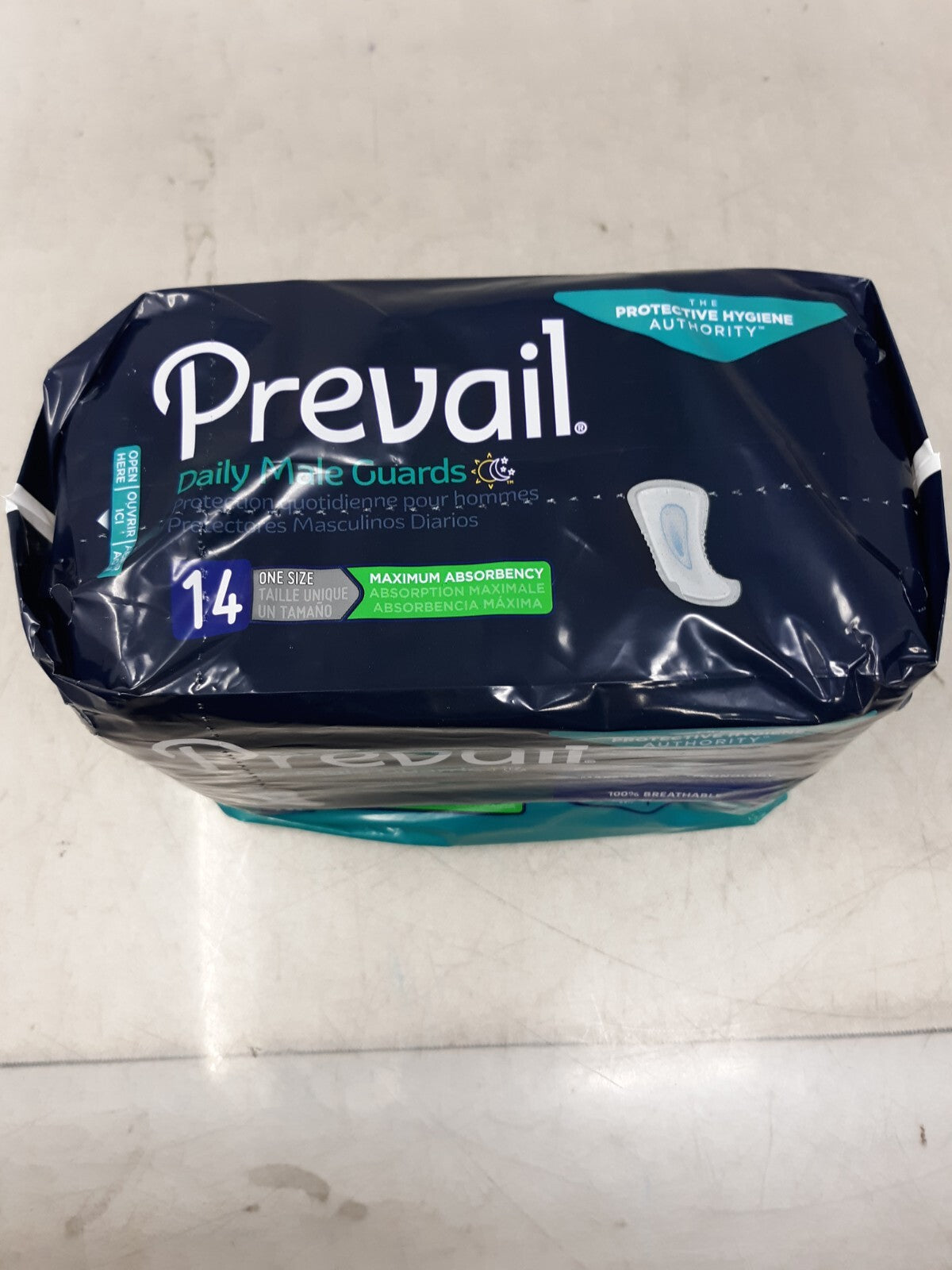 Prevail Daily Male Guards Incontinence Pads, 14 Count - 1 Pack (PV811)