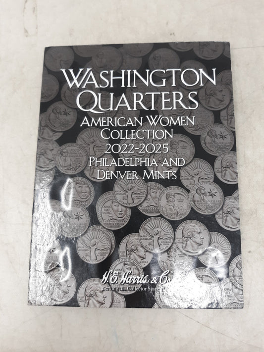 He Harris American Women Quarters Coin P & D Folder 2022-2025 Album Book