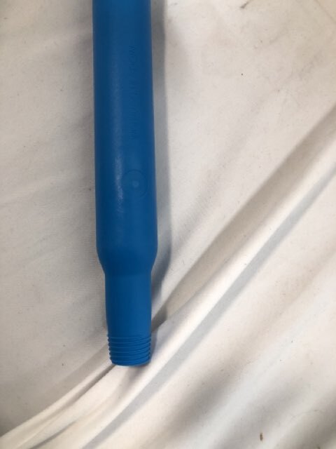 Vikan 29663 25 5/8" Blue Threaded Ultra-Hygienic Handle - Case of 10